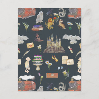 HARRY POTTER™ | Icons Muster Postkarte