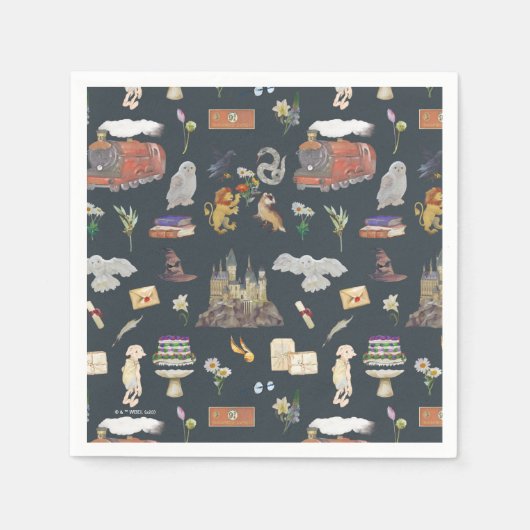 HARRY POTTER™ | Icons Muster Serviette (Vorderseite)