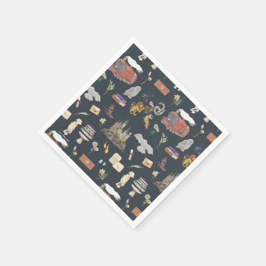 HARRY POTTER™ | Icons Muster Serviette (Ecke)
