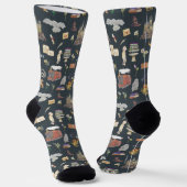 HARRY POTTER™ | Icons Muster Socken (Gewinkelt)