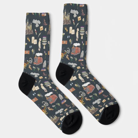 HARRY POTTER™ | Icons Muster Socken (Rechts)