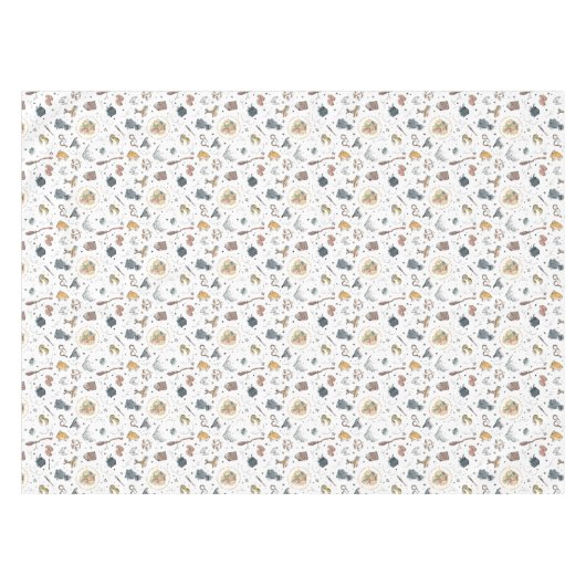 HARRY POTTER™ Icons-Muster Tischdecke (Vorderseite (Horizontal))