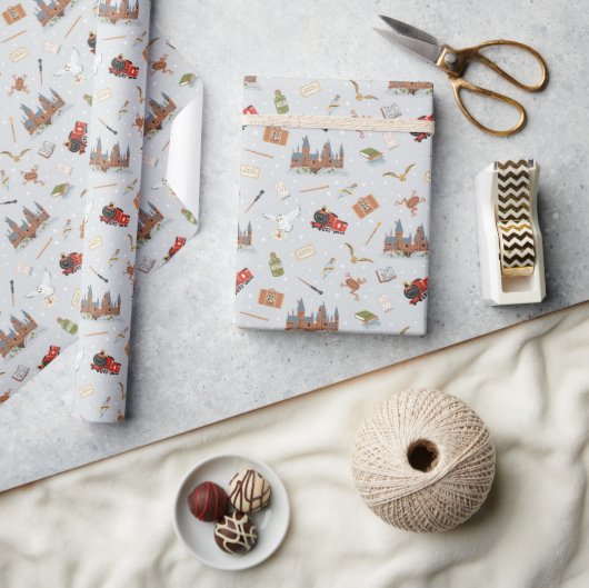 Harry Potter Icons Pattern - Baby Dusche Geschenkpapier (Kunsthandwerk)