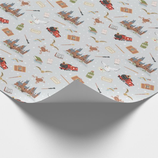 Harry Potter Icons Pattern - Baby Dusche Geschenkpapier (Ecke)