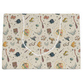 Harry Potter Icons Pattern - Baby Dusche Große Geschenktüte (Vorderseite)