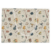 Harry Potter Icons Pattern - Baby Dusche Große Geschenktüte (Rückseite)