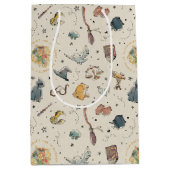 Harry Potter Icons Pattern - Baby Dusche Mittlere Geschenktüte (Vorderseite)