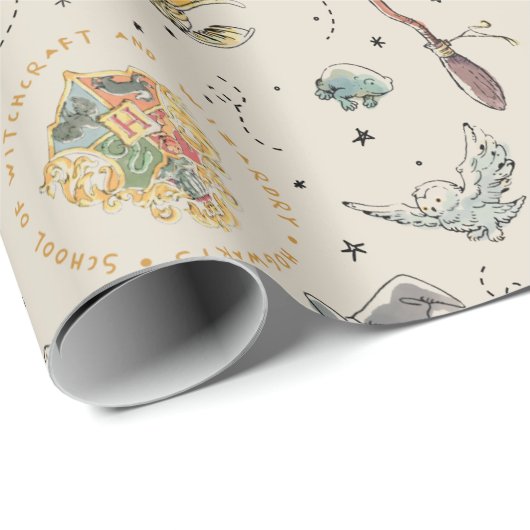 Harry Potter Icons Pattern - Birthday Geschenkpapier (Rolleneckpunkt)