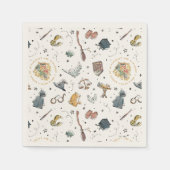 Harry Potter Icons Pattern - Birthday Serviette (Vorderseite)
