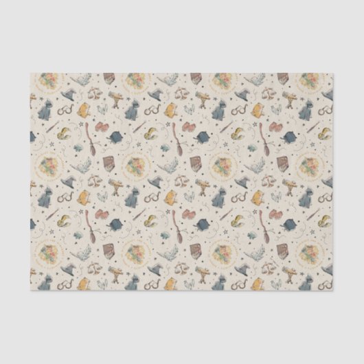 Harry Potter Icons Pattern - Geburtstag Seidenpapier (Vorderseite)