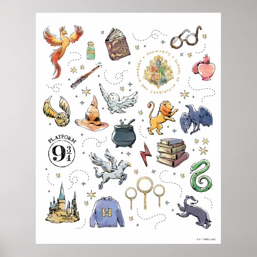 HARRY POTTER™ Icons Poster (Vorne)