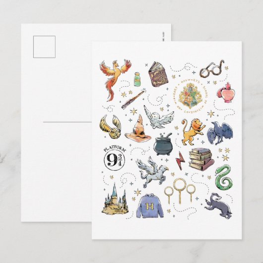 HARRY POTTER™ Icons T Postkarte (Vorne/Hinten)