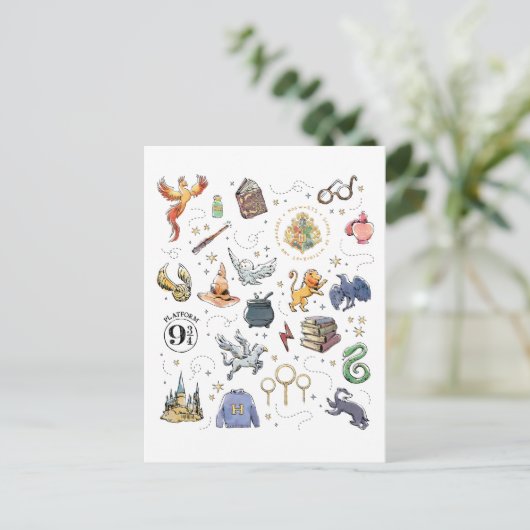 HARRY POTTER™ Icons T Postkarte (Stehend Vorderseite)