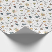 Harry-Potter-Ikonen-Muster - Baby Shower Geschenkpapier (Ecke)