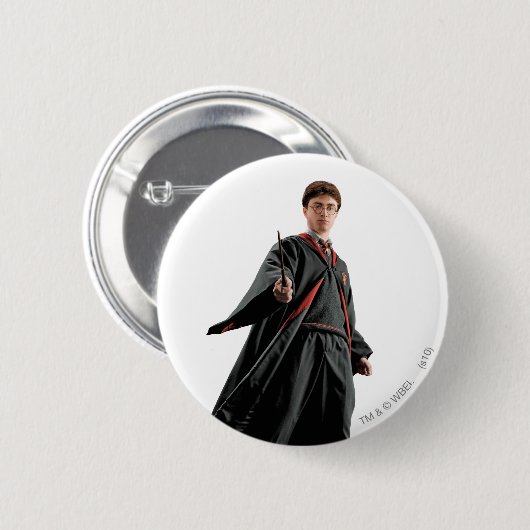 Harry Potter im Bereitschaftszustand Button (Vorne & Hinten)