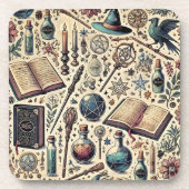 Harry Potter inspirierte magische Getränkekopfer. Getränkeuntersetzer (Vorderseite)