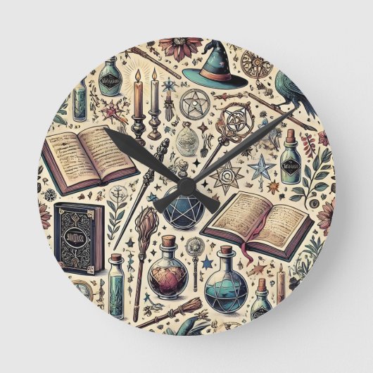 Harry Potter inspirierte Wanduhr (Vorderseite)