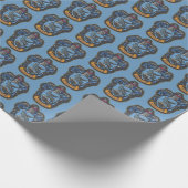 Harry Potter | Klassisches Ravenclaw-Wappen Geschenkpapier (Ecke)