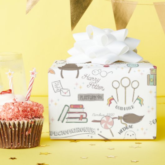 HARRY POTTER™ Kleines Magie-Muster Geschenkpapier (Geburtstagsparty)