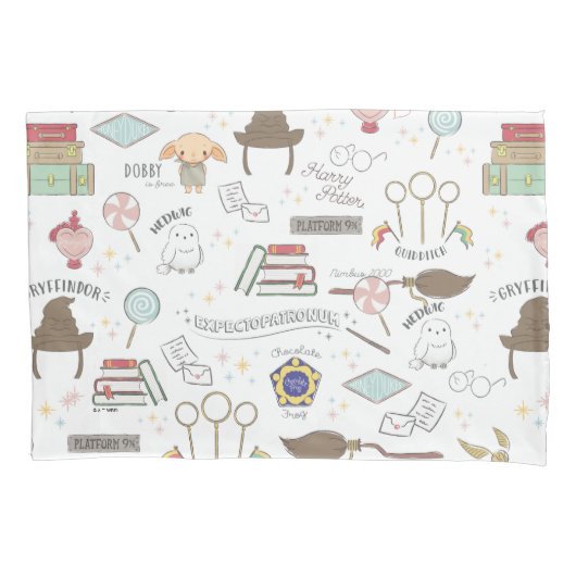 HARRY POTTER™ Kleines Magie-Muster Kissenbezug (Vorderseite)