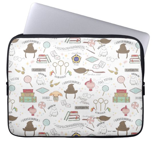 HARRY POTTER™ Kleines Magie-Muster Laptopschutzhülle (Vorderseite)