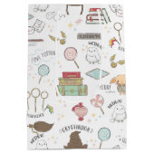 HARRY POTTER™ Kleines Magie-Muster Mittlere Geschenktüte (Rückseite)
