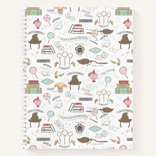 HARRY POTTER™ Kleines Magie-Muster Notizblock (Vorderseite)