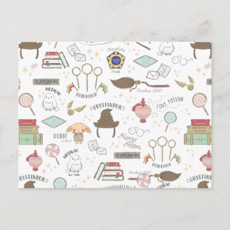 HARRY POTTER™ Kleines Magie-Muster Postkarte