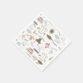 HARRY POTTER™ Kleines Magie-Muster Serviette (Ecke)