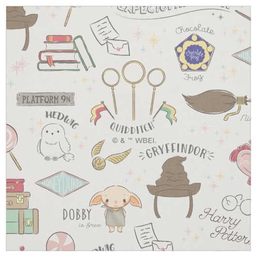 HARRY POTTER™ Kleines Magie-Muster Stoff (Muster)