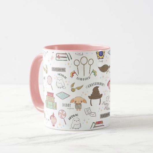HARRY POTTER™ Kleines Magie-Muster Tasse (Vorderseite Links)