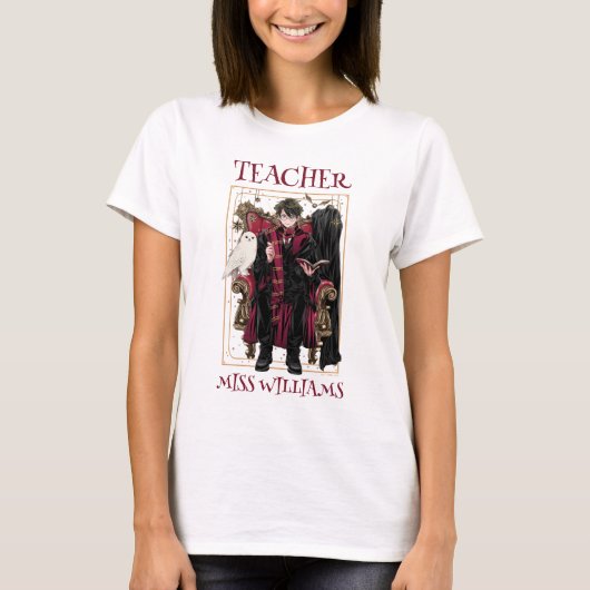 HARRY POTTER™ Lehrer | Anime HARRY POTTER™ Sitzend T-Shirt (Vorderseite)