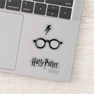 Harry Potter   Lightning Scar and Glasses Aufkleber