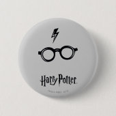 Harry Potter | Lightning Scar and Glasses Button (Vorderseite)