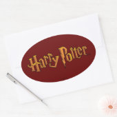 Harry-Potter-Logo in Handschrift Ovaler Aufkleber (Umschlag)