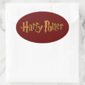 Harry-Potter-Logo in Handschrift Ovaler Aufkleber (Tasche)