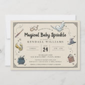 Harry Potter Magical Baby Sprinkle Einladung (Vorderseite)