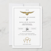 Harry Potter Magical Watercolor Wedding Einladung (Vorderseite)