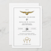 Harry Potter Magical Watercolor Wedding Einladung (Vorne/Hinten)