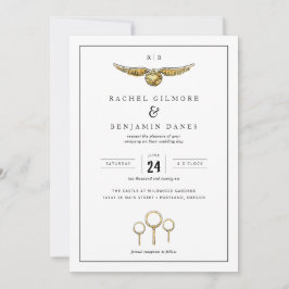Harry Potter Magical Watercolor Wedding Einladung