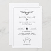 Harry Potter Magical Watercolor Wedding Einladung (Vorne/Hinten)