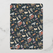 Harry Potter | Magische Hogwarts Burg Babydusche Folieneinladung (Rückseite)