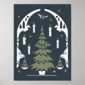 HARRY POTTER™ Magischer Weihnachtsbaum Poster (Vorne)