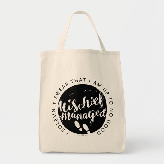Harry Potter | Marauder's Map Charms Typografie Tragetasche (Vorne)