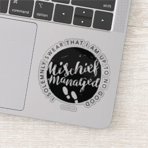 Harry Potter   Marauder's Map Charms Typografy Aufkleber