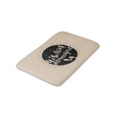 Harry Potter | Marauder's Map Charms Typografy Badematte (Schrägansicht)