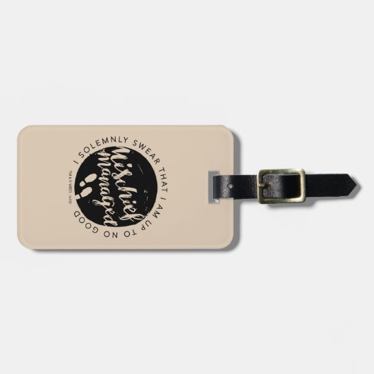 Harry Potter | Marauder's Map Charms Typografy Gepäckanhänger (Vorderseite horizontal)