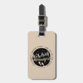 Harry Potter | Marauder's Map Charms Typografy Gepäckanhänger (Vorderseite vertikal)