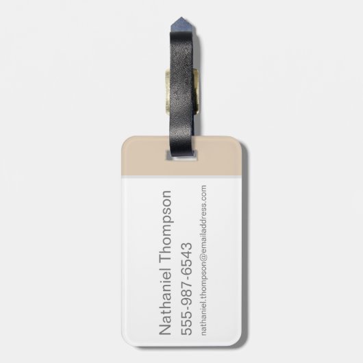 Harry Potter | Marauder's Map Charms Typografy Gepäckanhänger (Rückseite vertikal)