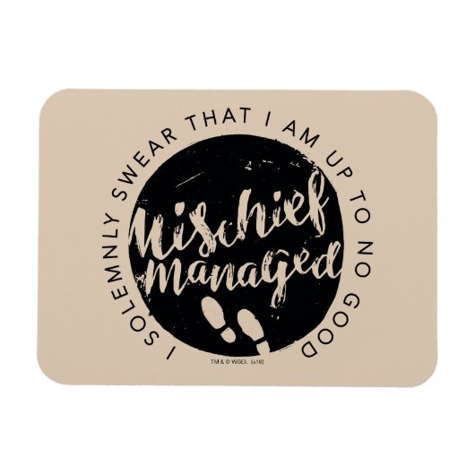 Harry Potter | Marauder's Map Charms Typografy Magnet (Horizontal)